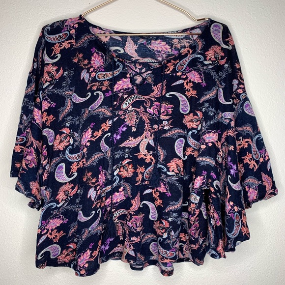 Lucky Paisley Crop Top - Picture 1 of 3